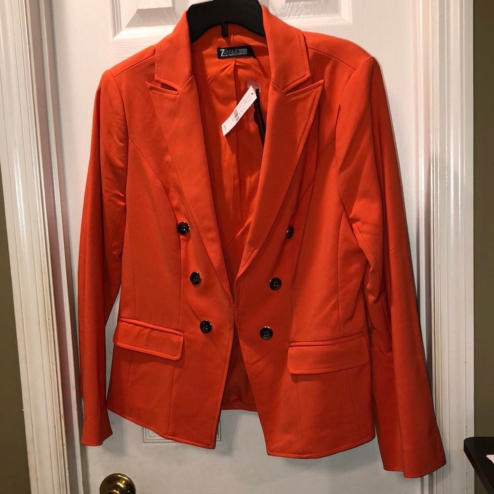Orange blazer